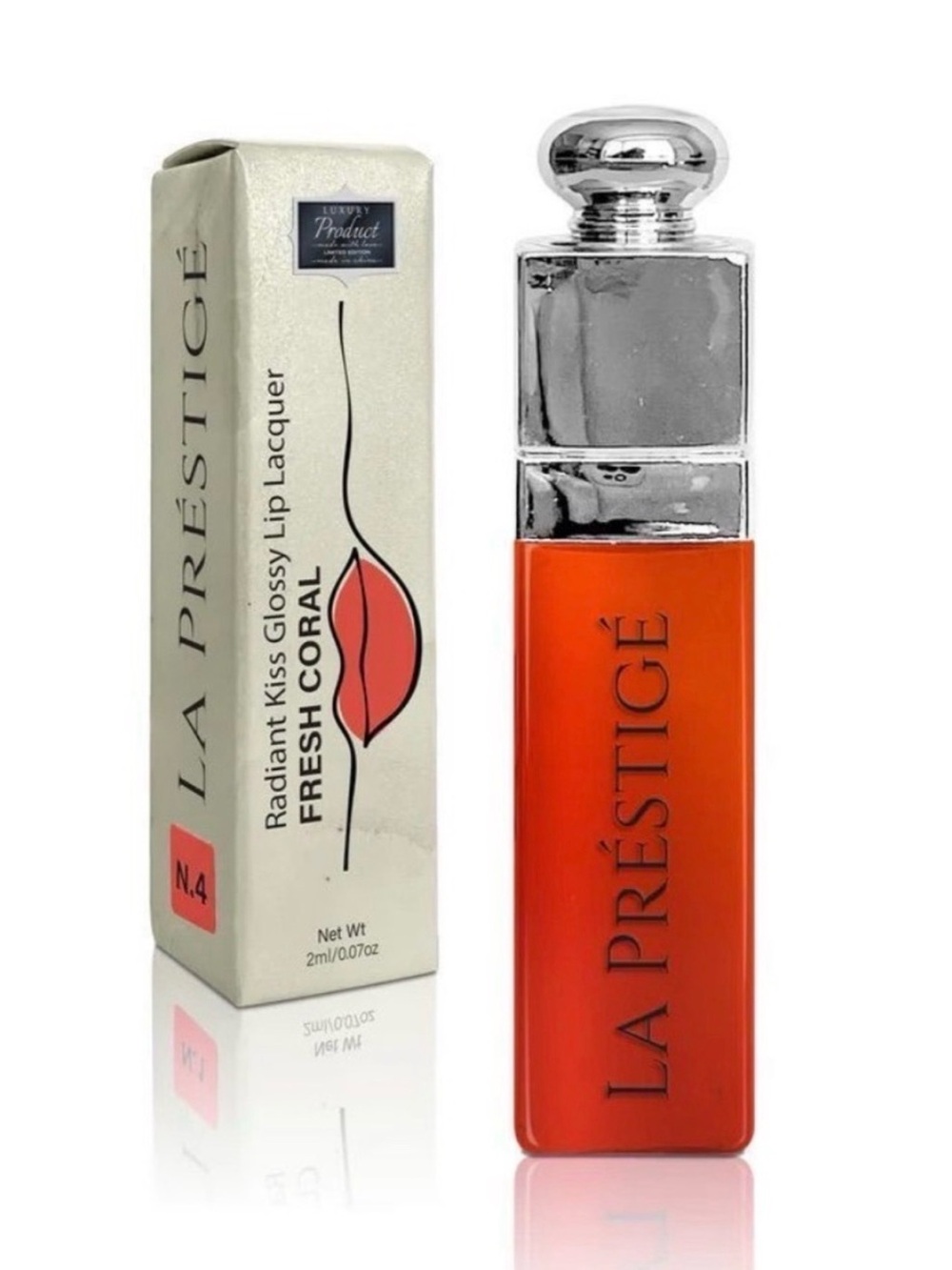 Predire LA PRESTIGE Radiant Kiss Lip Lacquer - Fresh Coral